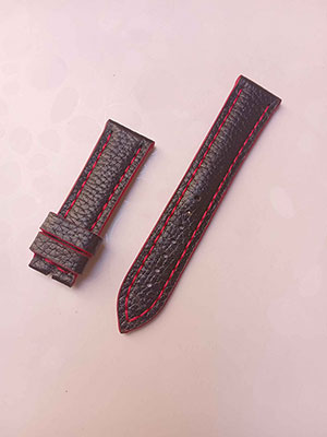 بند ساعت چرم گاوی فلوتر مشکی